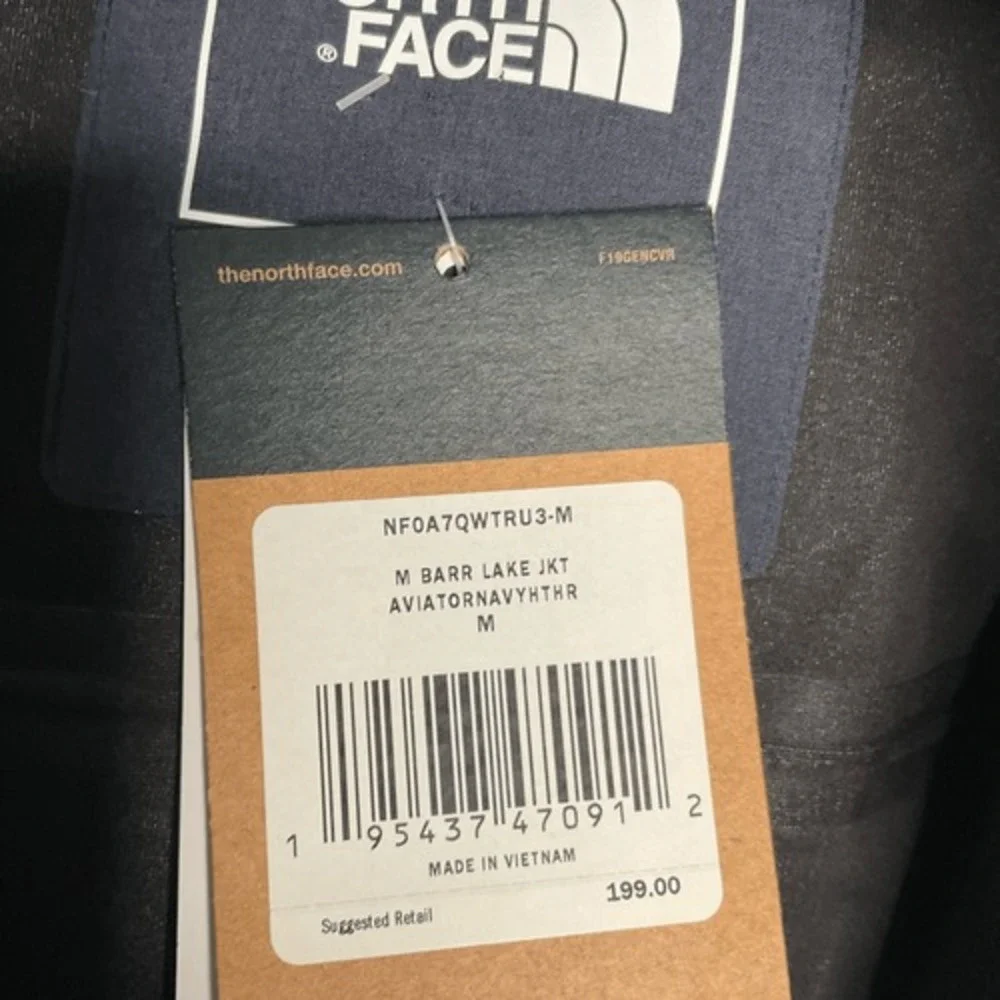 The North Face Windbreaker Men's Medium West Basin DryVent Jacket Aviator Navy M